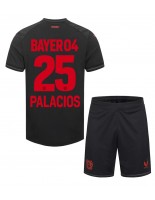 Bayer Leverkusen Exequiel Palacios #25 Domácí dres pro děti 2023-24 Krátký Rukáv (+ trenýrky)